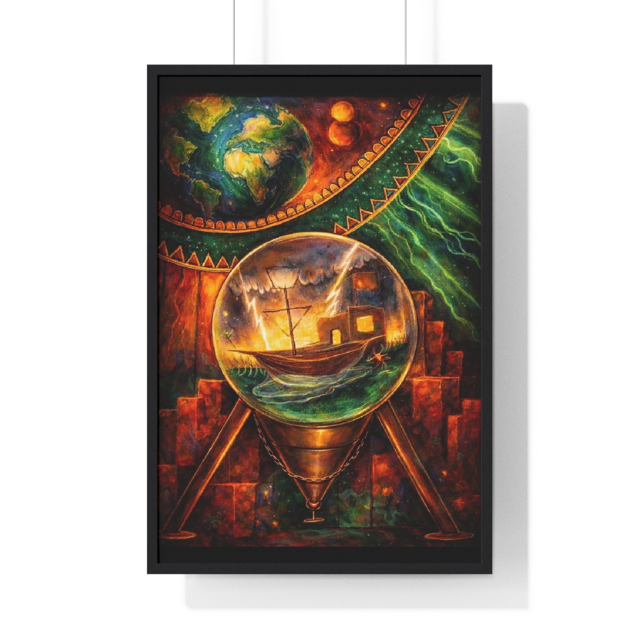 Sea sight framed